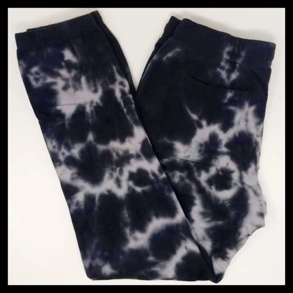 MAUBY French Terry Joggers Sweats Black Tie Dyed - Picture 4 of 9